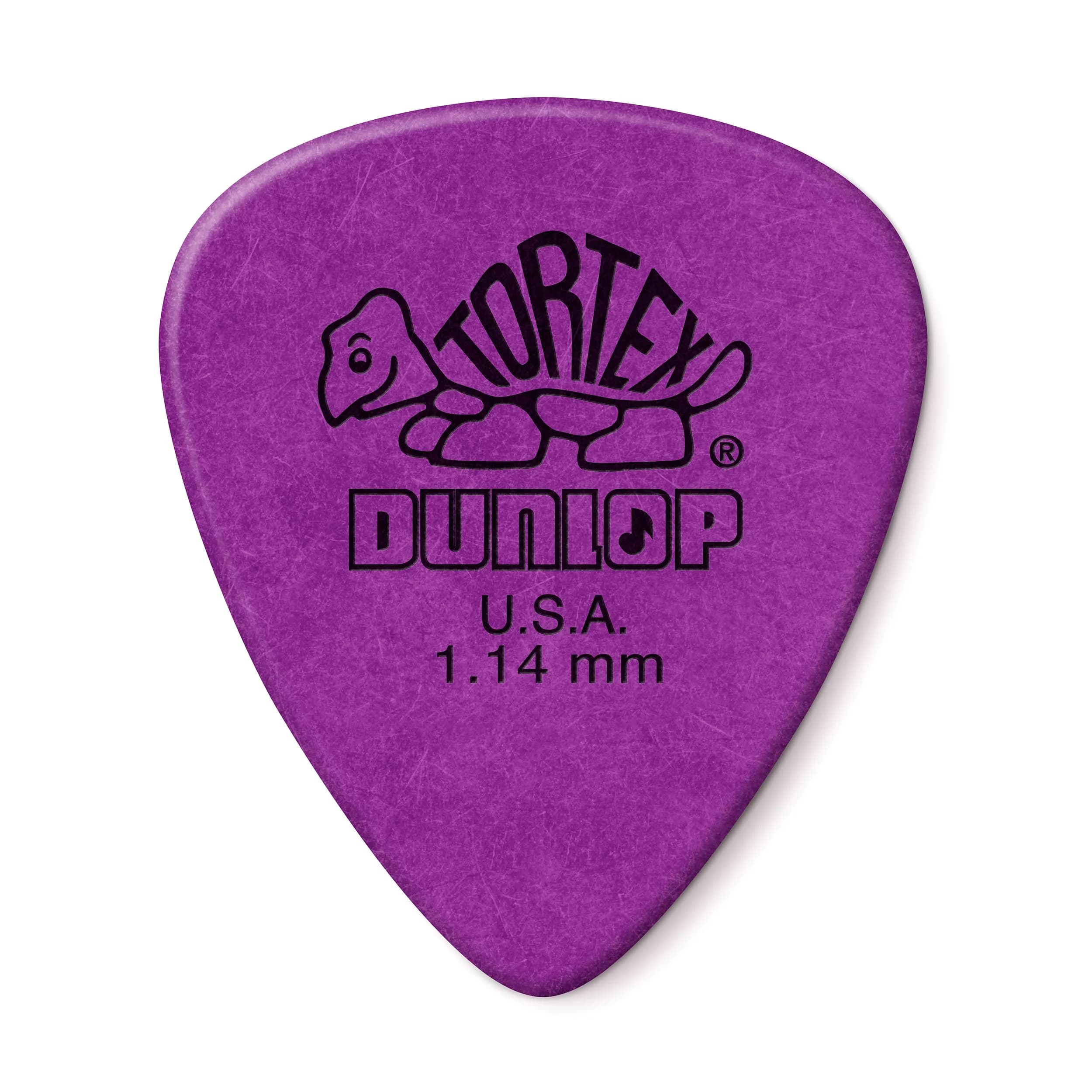 Jim Dunlop Tortex Standard Guitar Picks 1.14mm Purple | 72 Pack