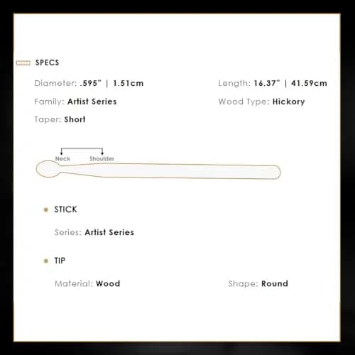 Zildjian Travis Barker Artist Series Drumsticks | Hickory Wood, Round Tip, White Finish thumbnail 6