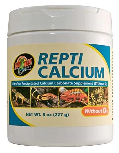 Zoo Med Reptile Calcium without Vitamin D3, 227 g (8 oz) | Highly Bioavailable Source thumbnail 1