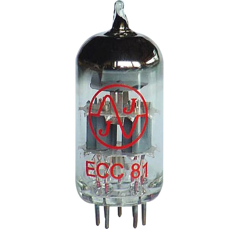 british audio T-12AT7-JJ Amplifier Tube | Low Gain Preamp for Guitar & Bass (2.5in x 1in x 1in)