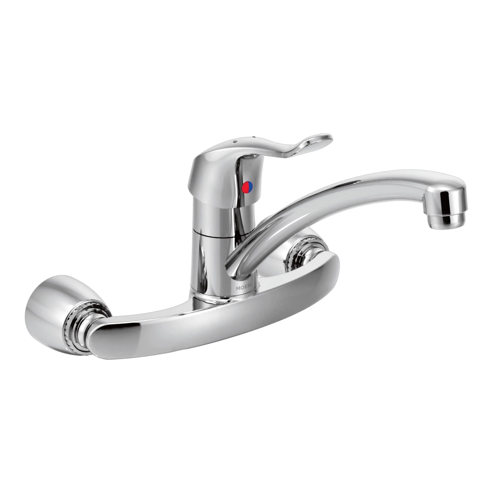 Moen Commercial M-DURA Chrome Wall Mount Kitchen Faucet 8713 | Single Handle, 9-Inch Spout, 1.5 GPM - main product image