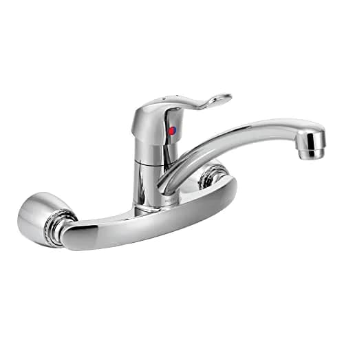 Moen Commercial M-DURA Chrome Wall Mount Kitchen Faucet 8713 | Single Handle, 9-Inch Spout, 1.5 GPM thumbnail 1