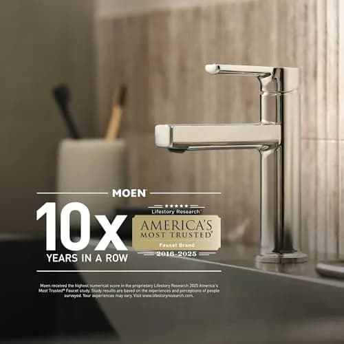Moen Commercial M-DURA Chrome Wall Mount Kitchen Faucet 8713 | Single Handle, 9-Inch Spout, 1.5 GPM thumbnail 3