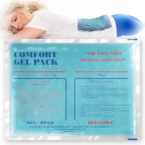 Accurate Manufacturing Blue Gel Pack 9" x 12" | Versatile Hot & Cold Pain Relief thumbnail 1