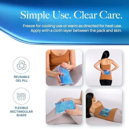 Accurate Manufacturing Blue Gel Pack 9" x 12" | Versatile Hot & Cold Pain Relief thumbnail 6