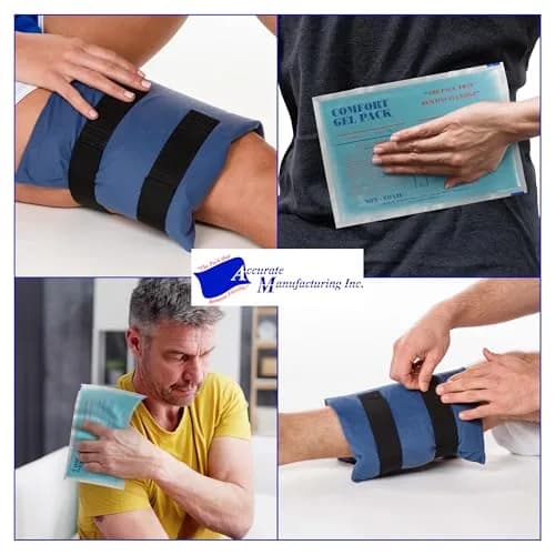 Accurate Manufacturing Blue Gel Pack 9" x 12" | Versatile Hot & Cold Pain Relief thumbnail 7