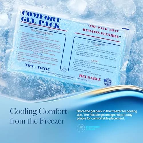 Accurate Manufacturing Blue Gel Pack 9" x 12" | Versatile Hot & Cold Pain Relief thumbnail 3