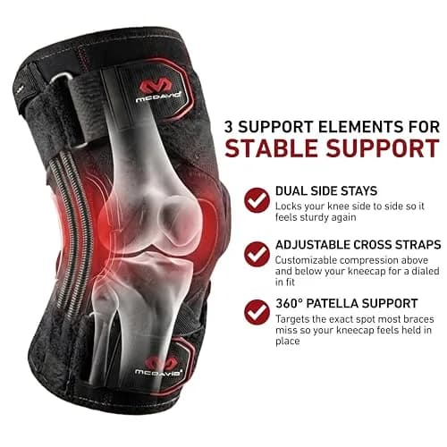 McDavid Knee Brace Support with Side Stays & Compression, Medium | Orthopedic Brace thumbnail 5