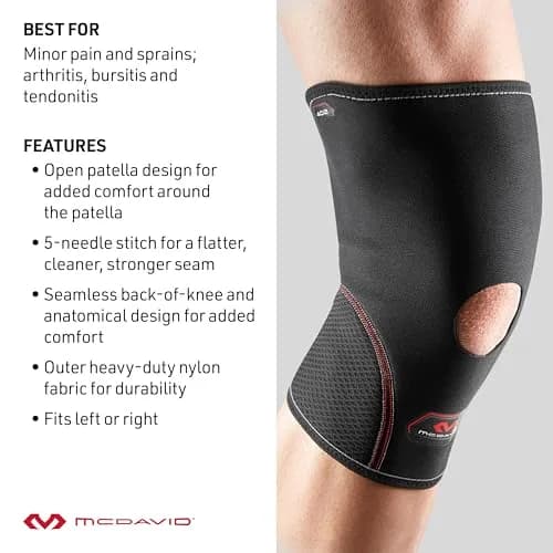 McDavid Knee Compression Sleeves Open Patella | Supports Arthritis & Tendonitis Relief thumbnail 4