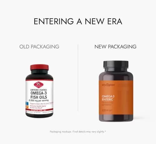 Olympian Labs Enteric Coated Omega 3 Fish Oils 120 Softgels | 2000mg per serving for Heart & Joint Support thumbnail 8