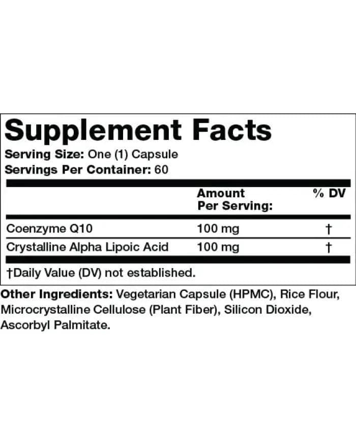 Olympian Labs Alpha Lipoic CoQ10 200 mg Capsules thumbnail 3