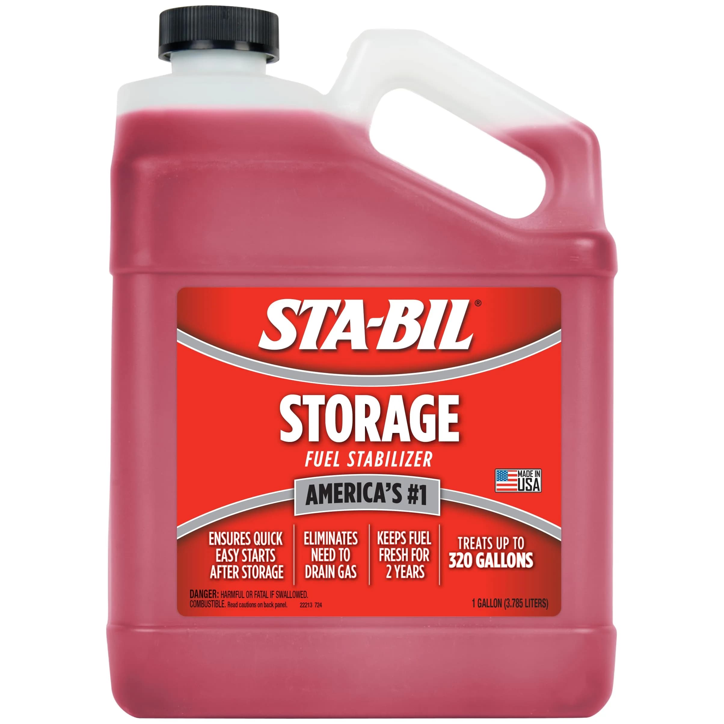 STA-BIL Storage Fuel Stabilizer - 16 fl oz (473 ml) | Keeps Fuel Fresh for 24 Months — 1 Gallon
