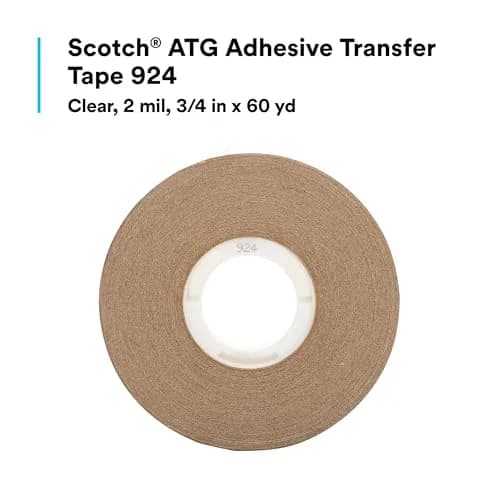 3M Scotch ATG Adhesive Transfer Tape 924, Clear, 1.9 cm x 54.9 m (0.75 in x 60 yd) | Permanent Bond for Crafts & Framing thumbnail 2