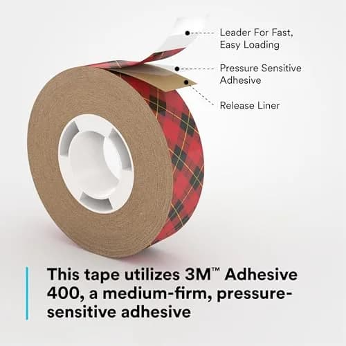 3M Scotch ATG Adhesive Transfer Tape 924 Clear 1/4 in x 36 yd (6.35mm x 32.9m) | Permanent Bonding for Crafts & Displays thumbnail 4