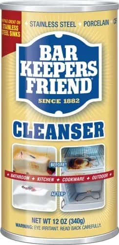 Bar Keepers Friend Powdered Cleanser 350ml (12 Oz) | Cleans Rust, Tarnish, Mineral Deposits thumbnail 1