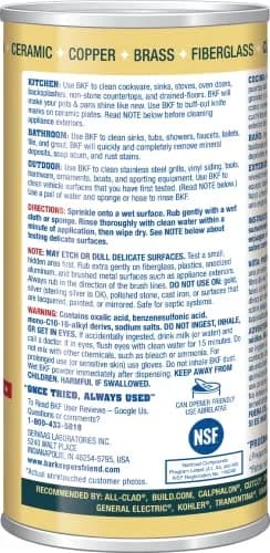 Bar Keepers Friend Powdered Cleanser 350ml (12 Oz) | Cleans Rust, Tarnish, Mineral Deposits thumbnail 2