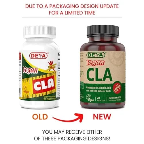 DEVA Vegan Vitamins Conjugated Linoleic Acid (CLA) 90 Capsules | Non-GMO Safflower Oil thumbnail 2