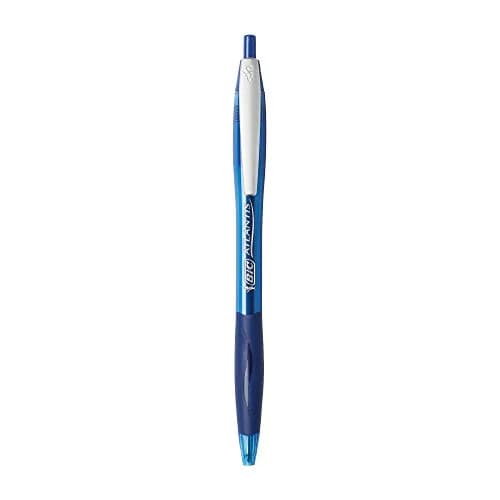 BIC Glide Blue Retractable Ballpoint Pens, Medium Point, 1.0mm, 2-Count | Smooth Ink Flow thumbnail 2