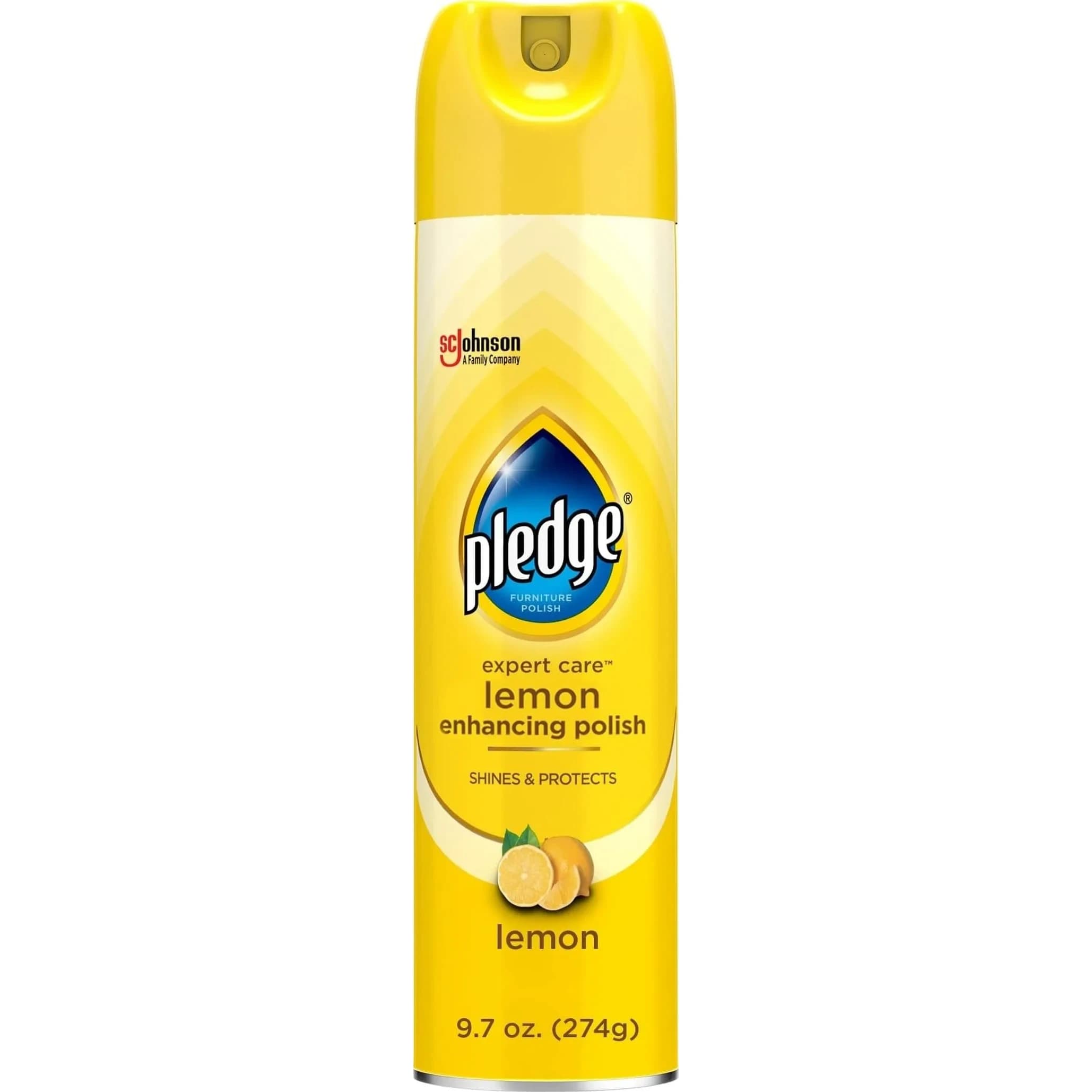 Pledge Expert Care Lemon Enhancing Furniture Polish 275ml (9.7 oz) | Cleans & Protects Sealed Surfaces