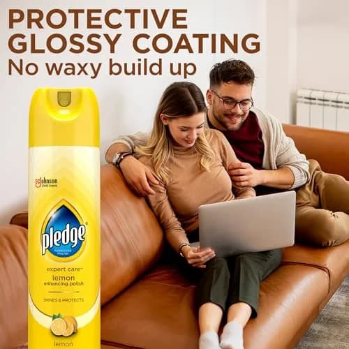 Pledge Expert Care Lemon Enhancing Furniture Polish 275ml (9.7 oz) | Cleans & Protects Sealed Surfaces thumbnail 6