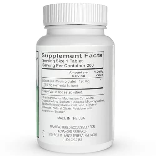 NCI Advanced Research Dr. Hans Nieper Lithium Orotate 5mg | Supports Brain & Mood thumbnail 8