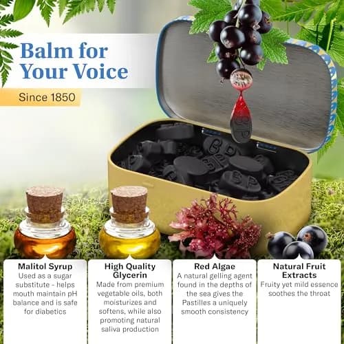 GRETHER'S Sugarfree Blackcurrant Pastilles 106 g (3.75 oz) | Natural Dry Mouth Relief for Singers thumbnail 4