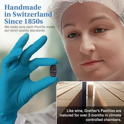 GRETHER'S Sugarfree Blackcurrant Pastilles 106 g (3.75 oz) | Natural Dry Mouth Relief for Singers thumbnail 5