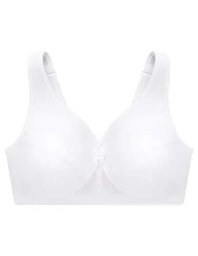 Glamorise Plus Size Support Bra 38DD | Wirefree Cotton Active Bra for Women thumbnail 3
