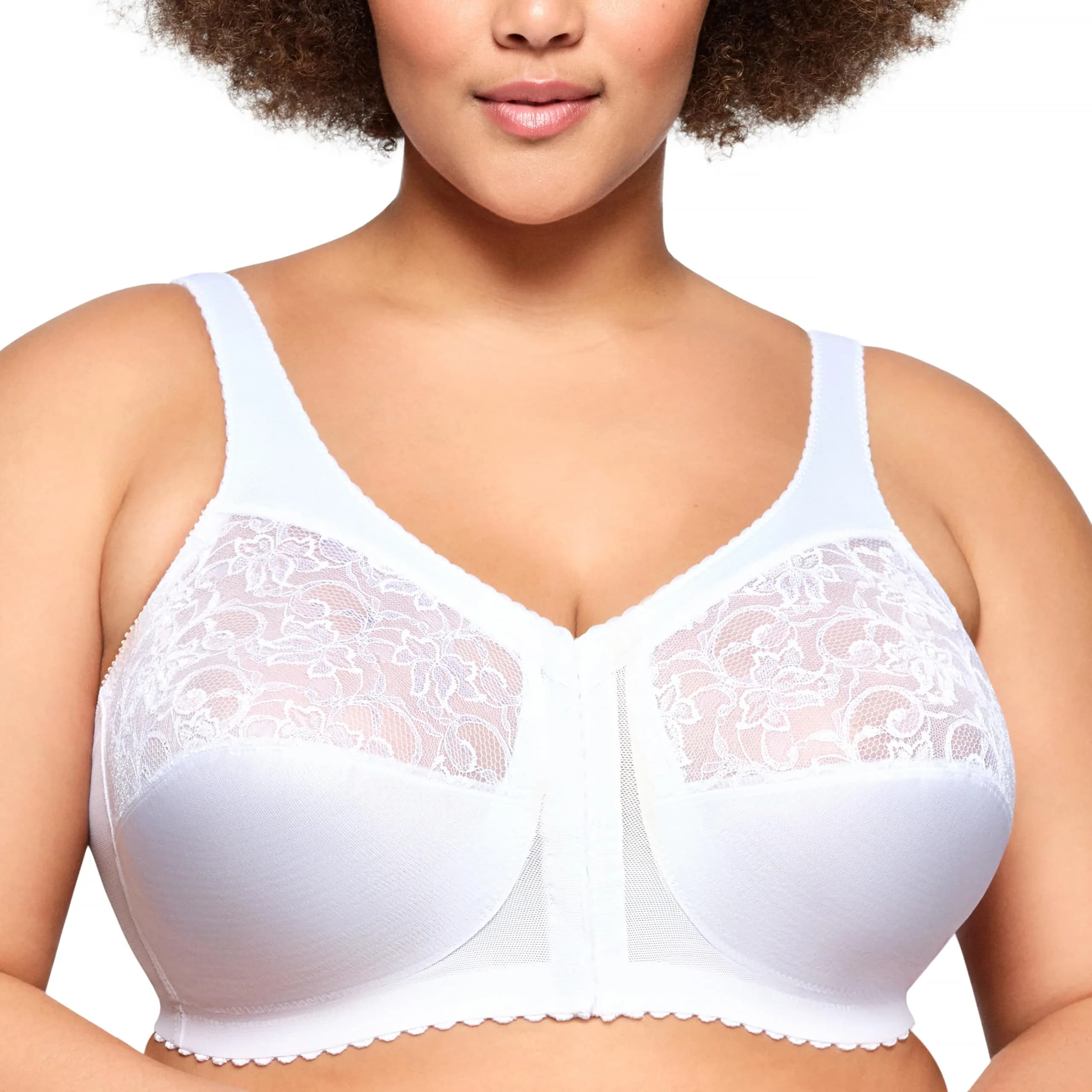 Glamorise Plus Size MagicLift Front-Closure Wirefree Support Bra 54D | Comfortable, Supportive & Wire-Free (70-120 chars) - main product image