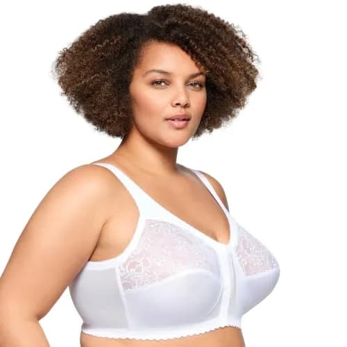 Glamorise Plus Size MagicLift Front-Closure Wirefree Support Bra 54D | Comfortable, Supportive & Wire-Free (70-120 chars) thumbnail 7