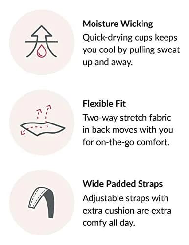 Glamorise Women's Plus Size MagicLift Active Support Bra Wirefree 40F | Cotton Comfort Support thumbnail 5
