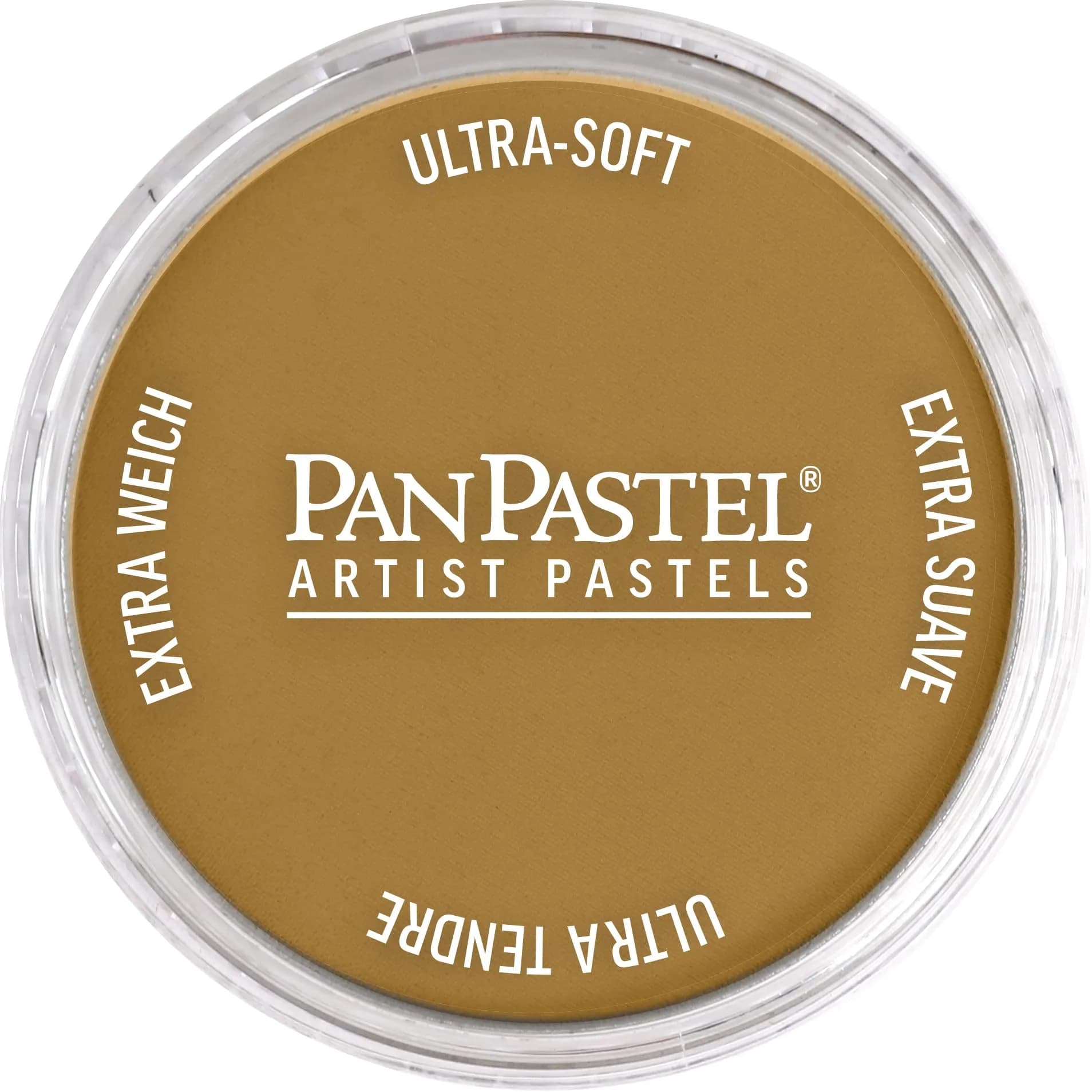 PanPastel Artist Pastels Raw Umber 62mm (2.44") Pan Diameter | Professional Artist Quality Dry Application — Yellow Ochre Shade
