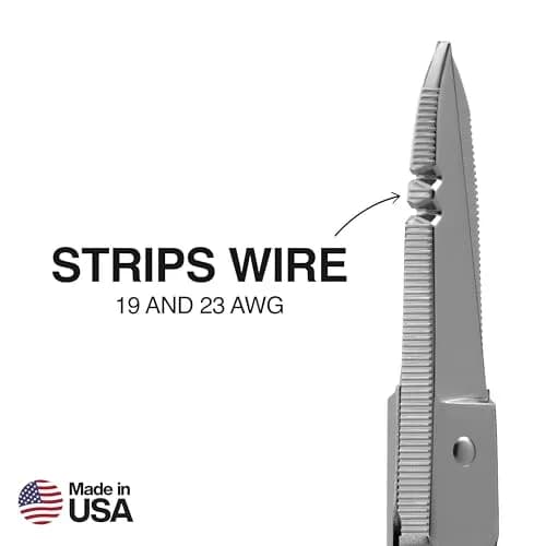 Klein Tools 2100-7 Electrician Scissors 5.25-Inch Nickel-Plated | Heavy-Duty USA Craftsmanship thumbnail 2