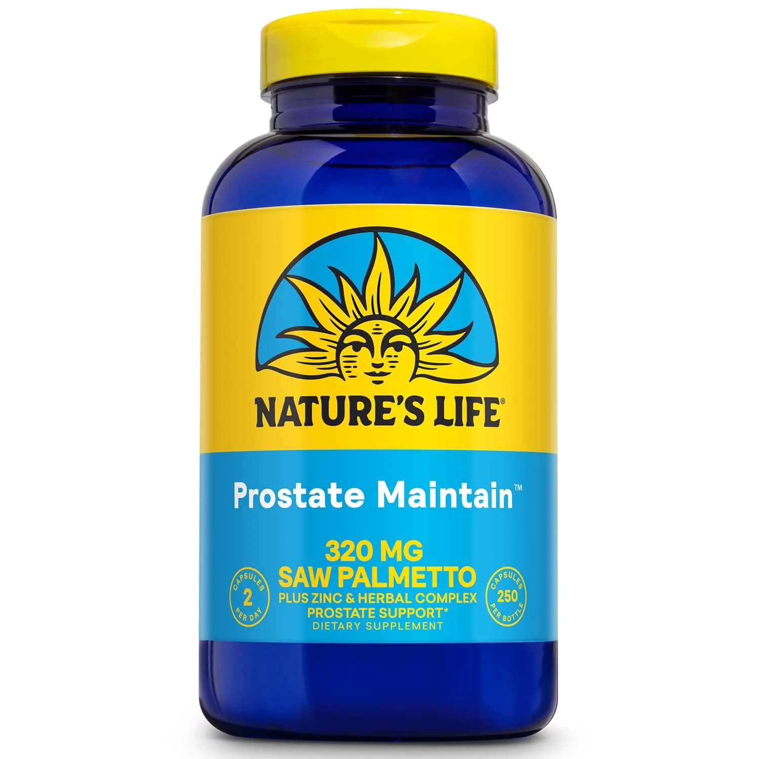 Nature's Life Prostate Maintain 250 Vegetarian Capsules (250 Count) | Men's Health & Prostate Support - main product image