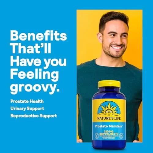 Nature's Life Prostate Maintain 250 Vegetarian Capsules (250 Count) | Men's Health & Prostate Support thumbnail 3