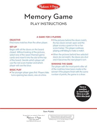 Melissa & Doug Flip-to-Win Portable Wooden Travel Game Board with 25 Flaps & 7 Double-Sided Memory Game Cards for Kids 5+ | Screen-Free Fun thumbnail 5