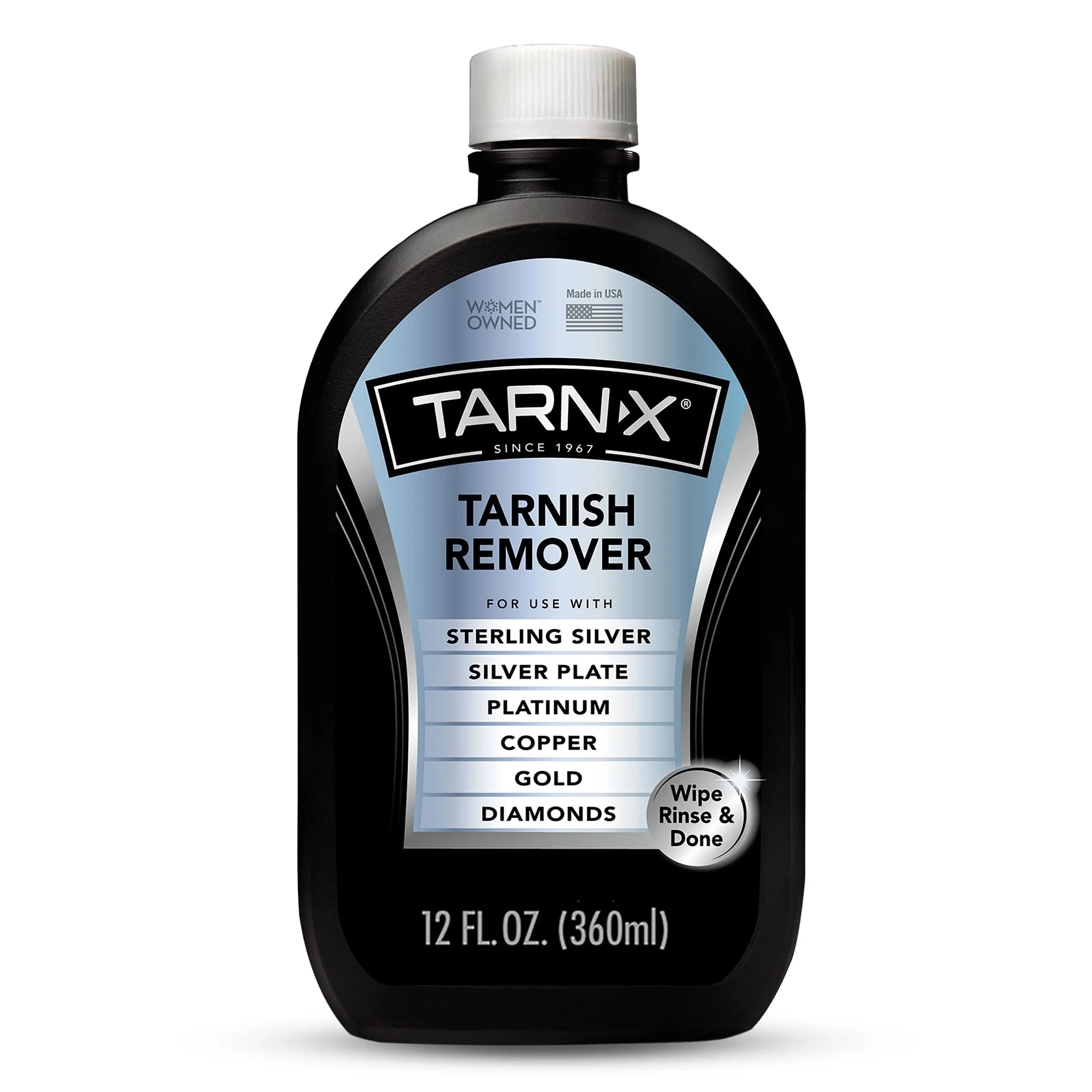 Tarn-X Tarnish Remover 12 Fl Oz | Instantly Restores Silver & Gold Shine - main product image