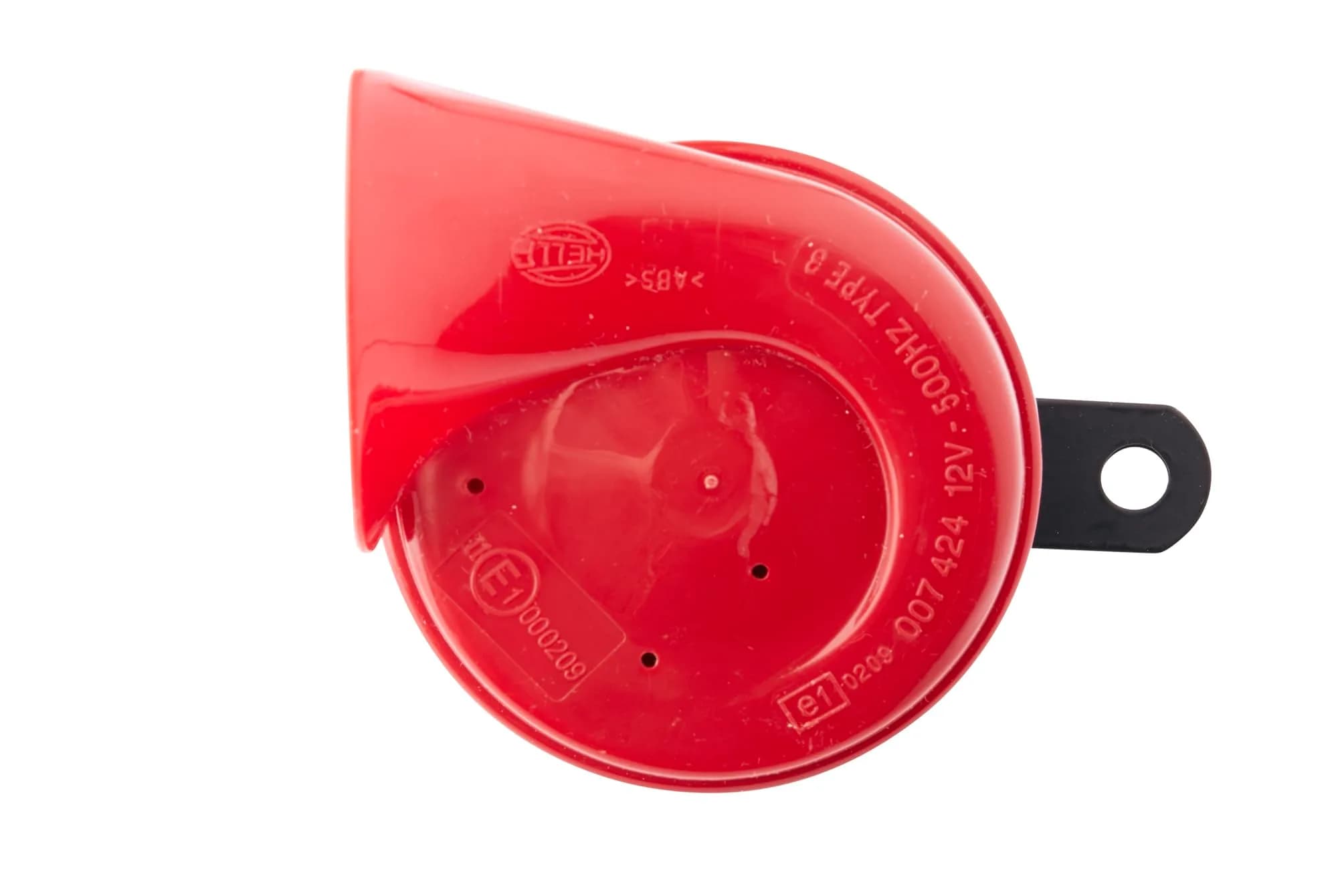 Hella Twin Trumpet Horn Kit 12V | High/Low Tone 110dB, Red — High-Tone