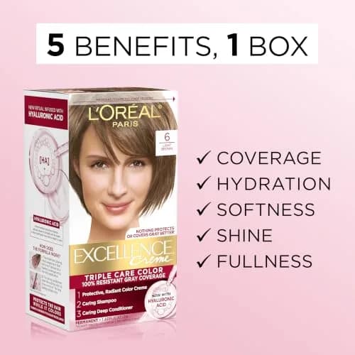L'Oreal Paris Excellence Crème Permanent Hair Dye 10 Lightest Ultimate Blonde | Triple Care Color with Hyaluronic Acid thumbnail 3