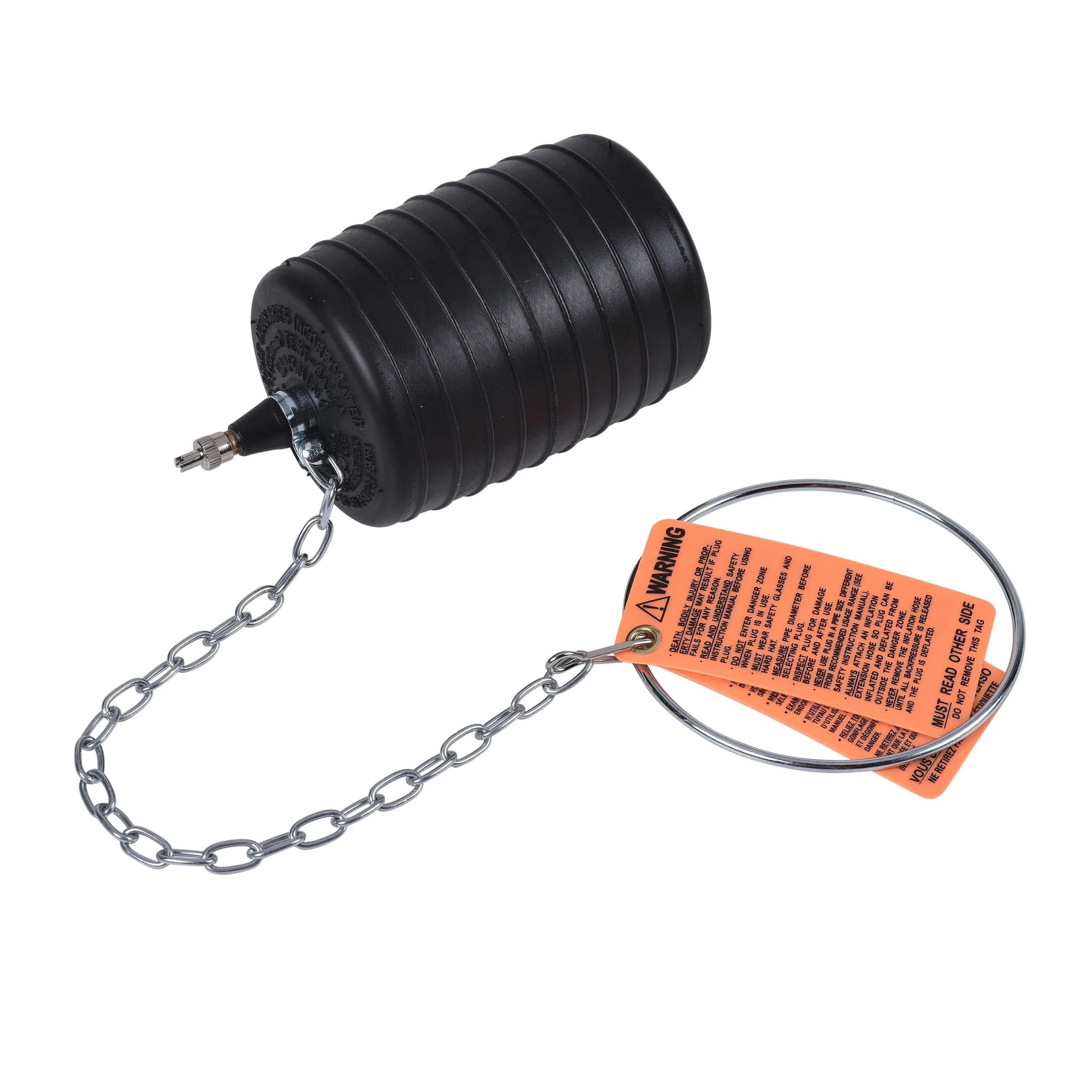 Cherne 4" Rubber Test-Ball Pipe Plug | Inflatable Drain & Waste System Seal - main product image
