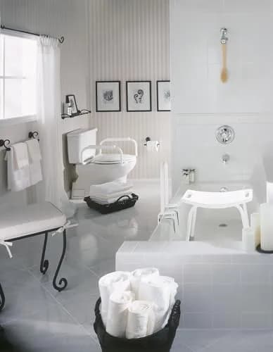 Moen Glacier White Home Care Bathroom Safety Toilet Grab Bar, Toilet Rails for Seniors, DN7015 | ADA-Compliant Support for Seniors thumbnail 4