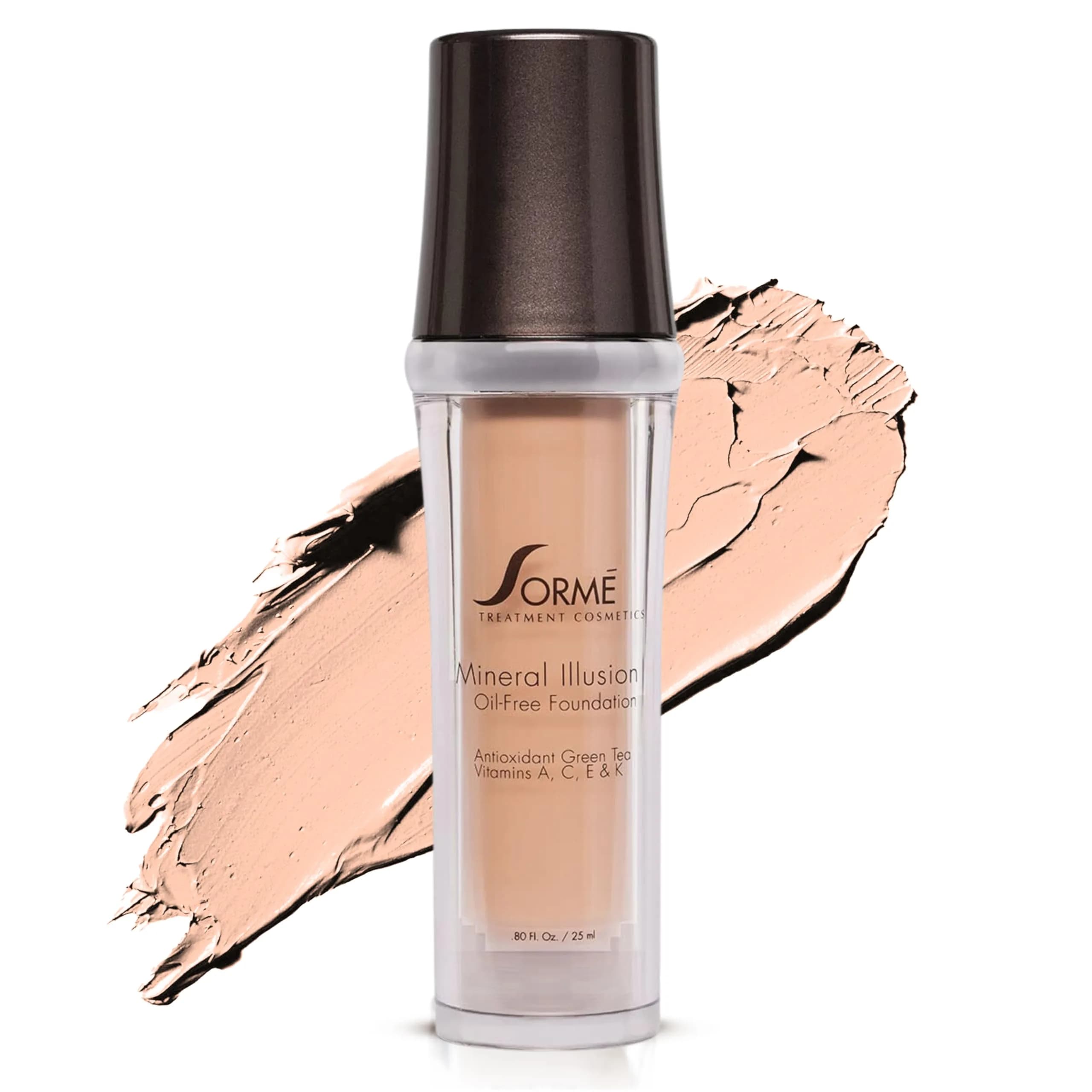 SORMÉ Mineral Illusion Liquid Foundation Honey 25ml (0.85 fl oz) | Hydrating Medium Coverage — Porcelain