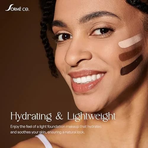 SORMÉ Mineral Illusion Liquid Foundation Porcelain 25ml (0.85 Fl Oz) | Oil-Free Hydrating Formula with Non-Chemical Sunscreen thumbnail 4