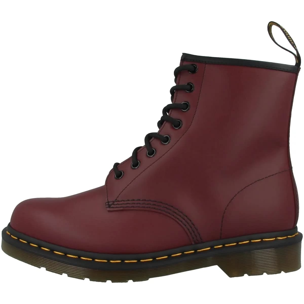 Dr. Martens 1460 Smooth Leather Boot, Cherry Red | Classic Unisex Combat Style (70-120 chars) - main product image
