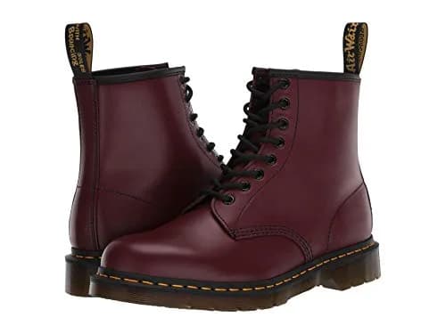 Dr. Martens 1460 Smooth Leather Boot, Cherry Red | Classic Unisex Combat Style (70-120 chars) thumbnail 2