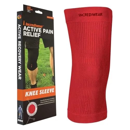 Incrediwear Red Knee Sleeve Large | Orthopedic Brace for Joint Pain Relief thumbnail 1
