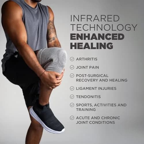 Incrediwear Red Knee Sleeve Large | Orthopedic Brace for Joint Pain Relief thumbnail 4