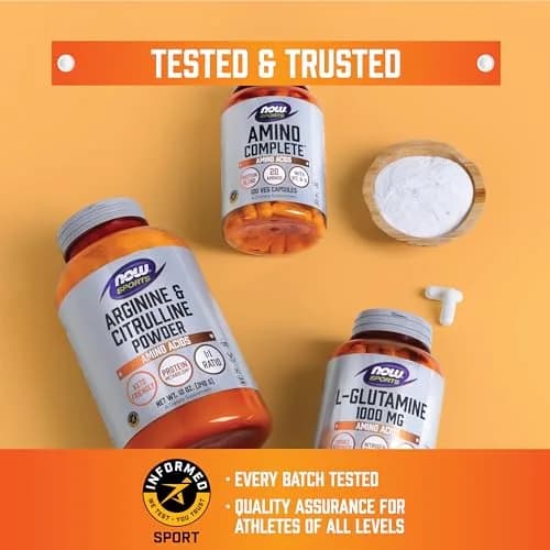 NOW Amino Complete™ Protein Blend with 20 Aminos & B-6 | Supports Muscle & Heart Health thumbnail 6