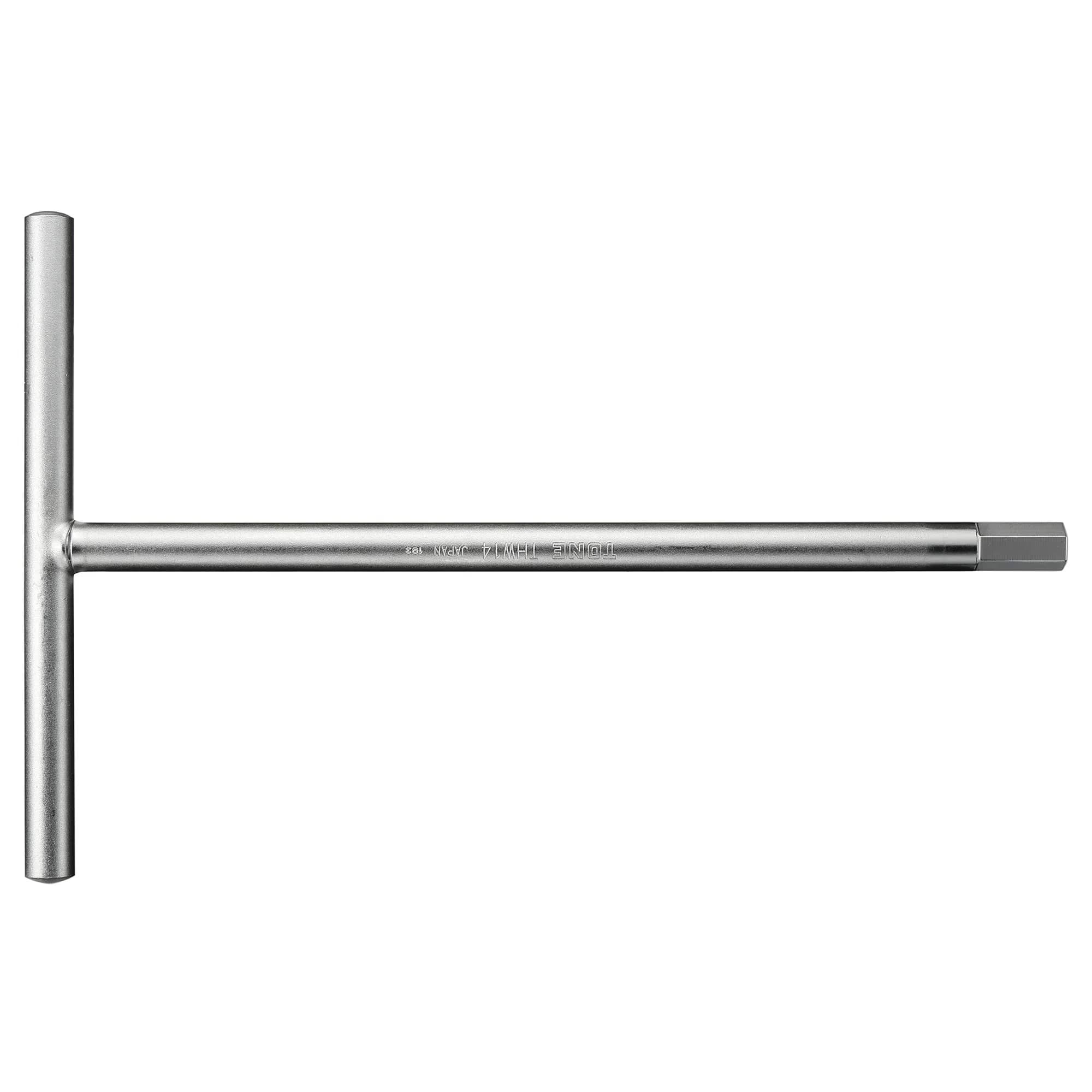 TONE T-type Hex Wrench THW-06 6mm | 250mm (9.84 in) Long Reach for Deep Areas — THW-14