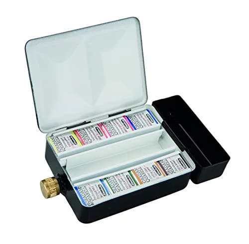 Schmincke Horadam Aquarell Half-Pan Paint Set with Water Container, 8 Colors | Premium Artist Watercolors for Art & Craft thumbnail 1